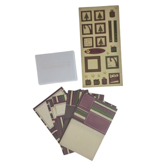 Close to My Heart Originals Card Kit Peaceful Season X8613 Christmas Holiday NEW - Picture 3 of 8